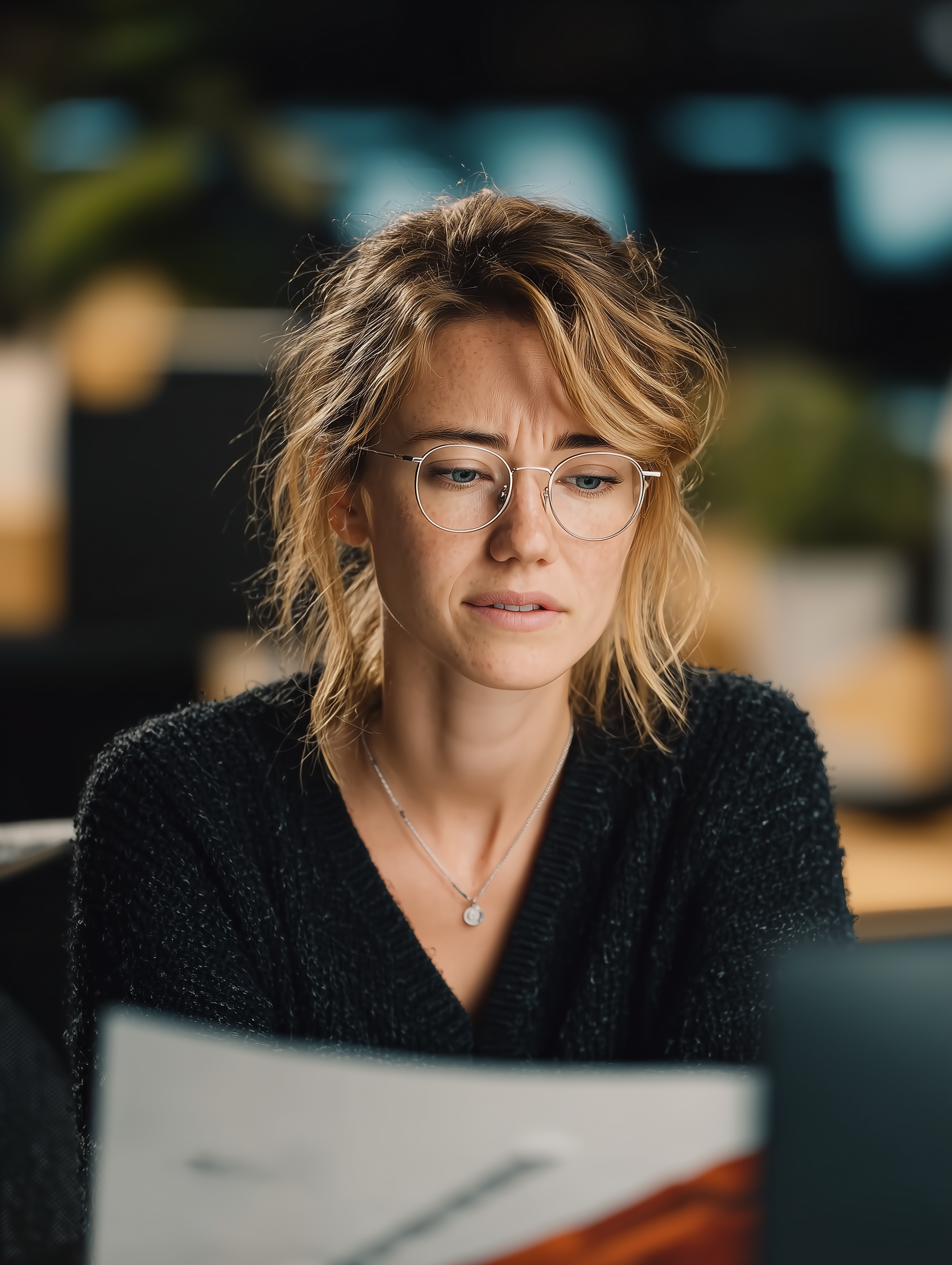Frustrated business person